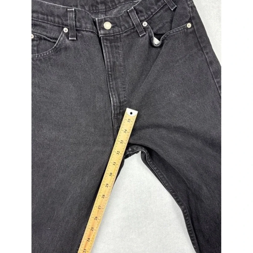Vintage Levis 505 Orange Tab Faded Black Straight Leg Jeans Mens 36x32 515 Stamp